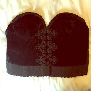 Velvet vintage corset top